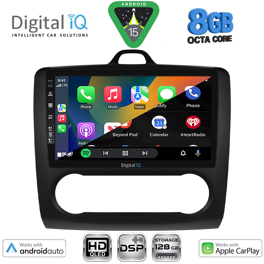 DIGITAL IQ BXF 18156BL_CPAA CLIMA (9inc) MULTIMEDIA TABLET for FORD FOCUS mod. 2005-2012 (BLACK) DIGITAL IQ BXF 18156BL_CPAA CLIMA (9inc) MULTIMEDIA TABLET for FORD FOCUS mod. 2005-2012 (BLACK)