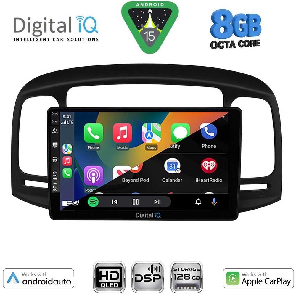 DIGITAL IQ BXF 18249BL_CPAA (9inc) MULTIMEDIA TABLET for HYUNDAI ACCENT mod. 2005-2012 (BLACK) DIGITAL IQ BXF 18249BL_CPAA (9inc) MULTIMEDIA TABLET for HYUNDAI ACCENT mod. 2005-2012 (BLACK)