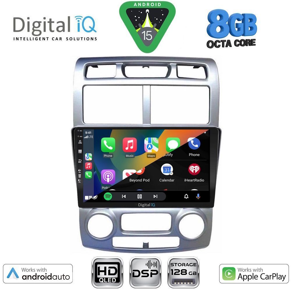 DIGITAL IQ BXF 18324SL_CPAA (CLIMA) (9inc) MULTIMEDIA TABLET for KIA SPORTAGE mod. 2004-2010 DIGITAL IQ BXF 18324SL_CPAA (CLIMA) (9inc) MULTIMEDIA TABLET for KIA SPORTAGE mod. 2004-2010