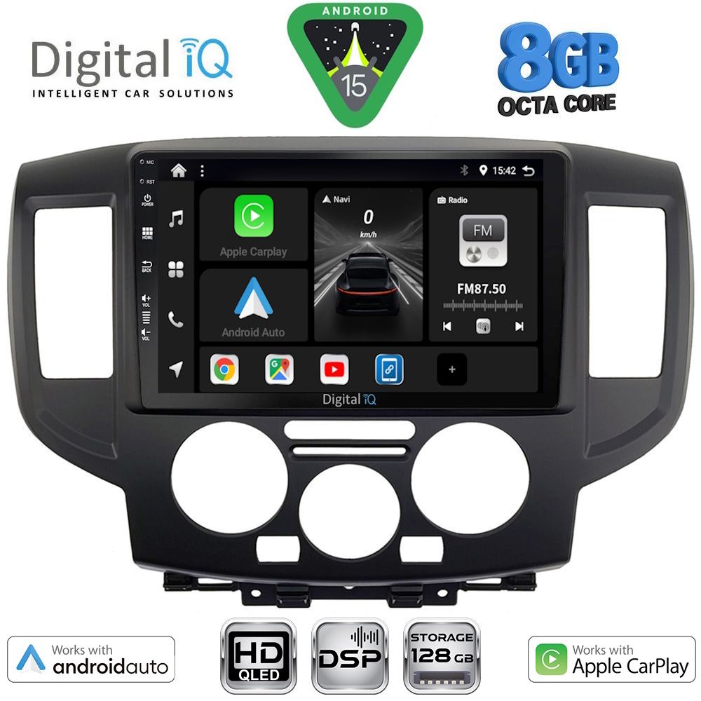 DIGITAL IQ BXF 18458BL_CPAA (9inc) MULTIMEDIA TABLET for NISSAN NV 200 mod. 2009-2020 (BLACK) DIGITAL IQ BXF 18458BL_CPAA (9inc) MULTIMEDIA TABLET for NISSAN NV 200 mod. 2009-2020 (BLACK)