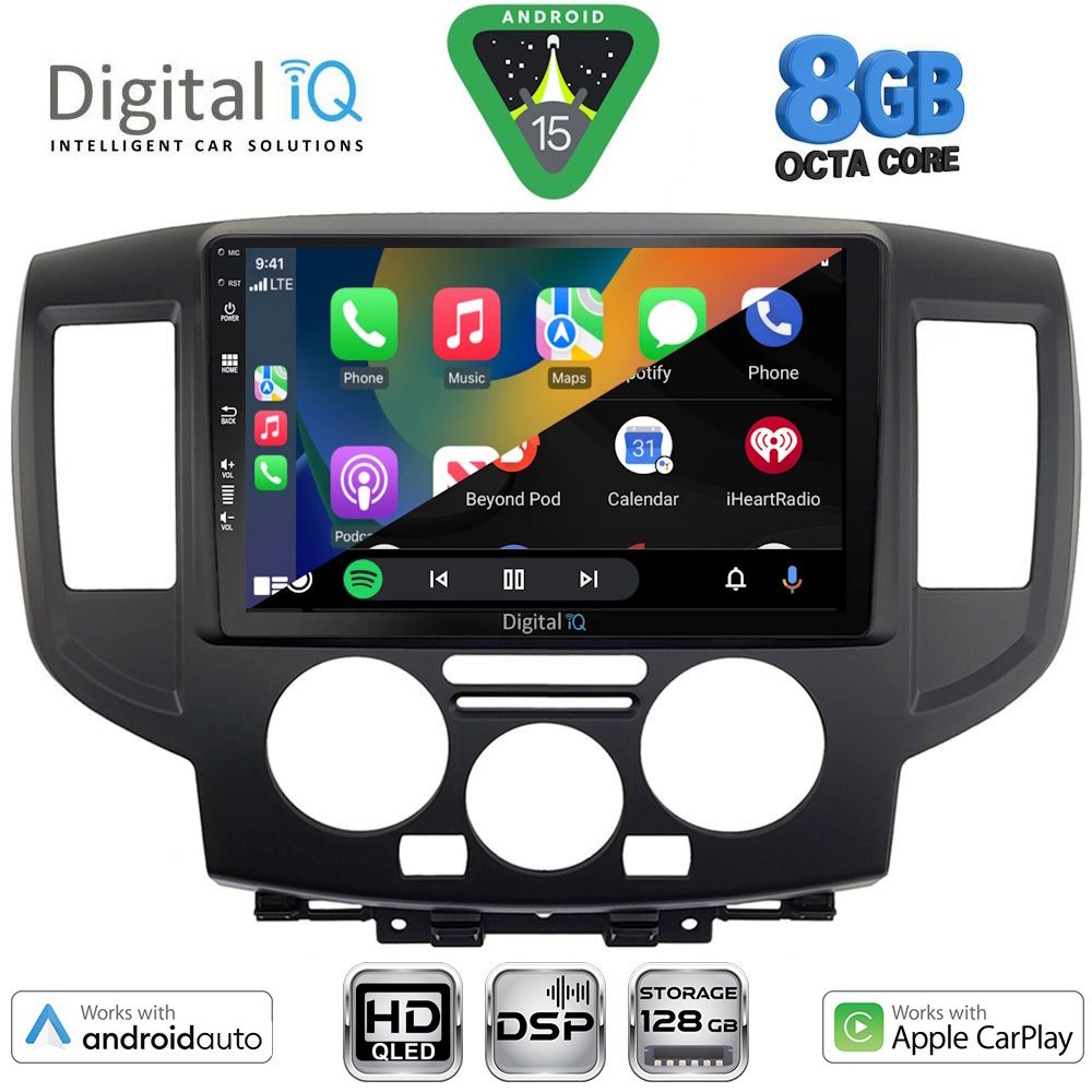 DIGITAL IQ BXF 18458BL_CPAA (9inc) MULTIMEDIA TABLET for NISSAN NV 200 mod. 2009-2020 (BLACK) DIGITAL IQ BXF 18458BL_CPAA (9inc) MULTIMEDIA TABLET for NISSAN NV 200 mod. 2009-2020 (BLACK)