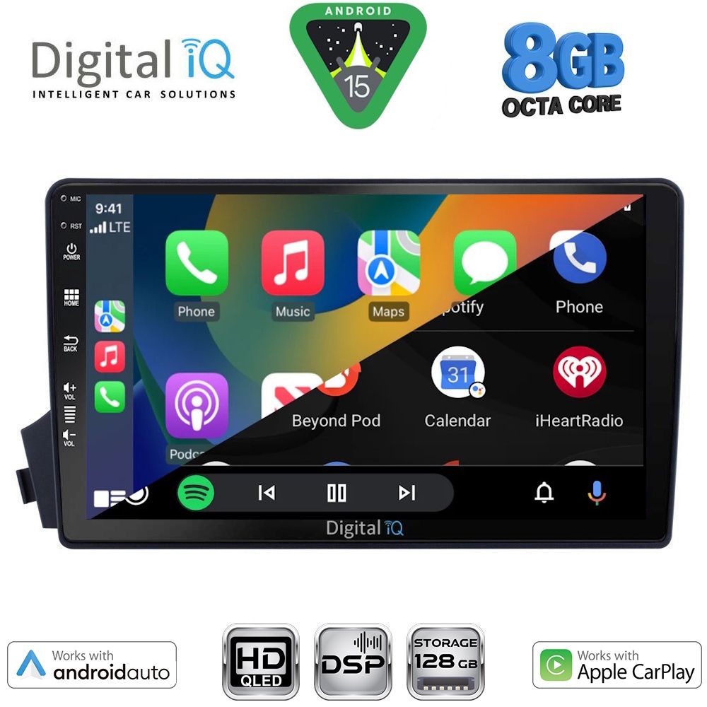 DIGITAL IQ BXF 18650_CPAA (9inc) MULTIMEDIA TABLET for SSANGYONG ACTYON - KYRON mod. 2006-2015 DIGITAL IQ BXF 18650_CPAA (9inc) MULTIMEDIA TABLET for SSANGYONG ACTYON - KYRON mod. 2006-2015