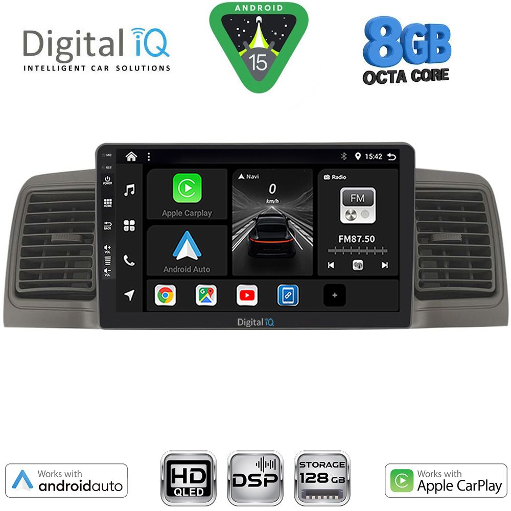 DIGITAL IQ BXF 18712GR_CPAA (9inc) MULTIMEDIA TABLET for TOYOTA COROLLA mod. 2001-2006 (GREY) DIGITAL IQ BXF 18712GR_CPAA (9inc) MULTIMEDIA TABLET for TOYOTA COROLLA mod. 2001-2006 (GREY)