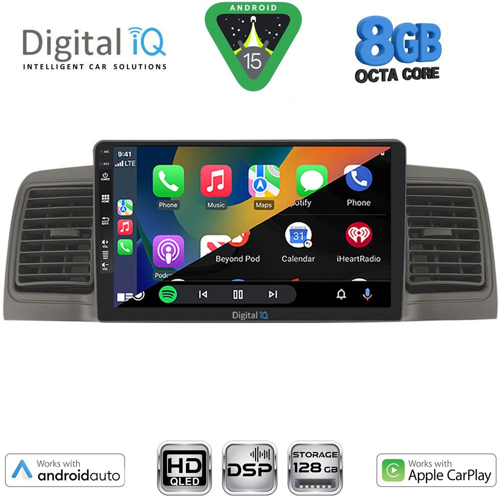 DIGITAL IQ BXF 18712GR_CPAA (9inc) MULTIMEDIA TABLET for TOYOTA COROLLA mod. 2001-2006 (GREY) DIGITAL IQ BXF 18712GR_CPAA (9inc) MULTIMEDIA TABLET for TOYOTA COROLLA mod. 2001-2006 (GREY)