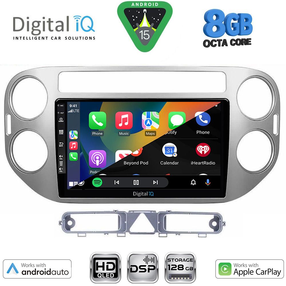 DIGITAL IQ BXF 18759GR_CPAA (9inc) MULTIMEDIA TABLET for VW TIGUAN mod. 2004-2011 (GREY) DIGITAL IQ BXF 18759GR_CPAA (9inc) MULTIMEDIA TABLET for VW TIGUAN mod. 2004-2011 (GREY)