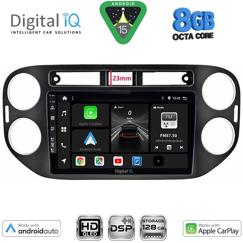 DIGITAL IQ BXF 18760BL_CPAA (9inc) MULTIMEDIA TABLET for VW TIGUAN mod. 2011-2016 (BLACK) DIGITAL IQ BXF 18760BL_CPAA (9inc) MULTIMEDIA TABLET for VW TIGUAN mod. 2011-2016 (BLACK)