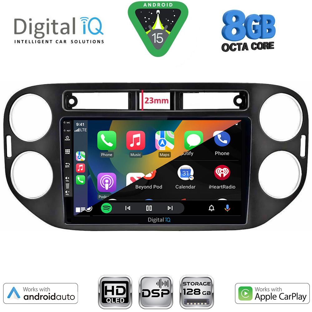 DIGITAL IQ BXF 18760BL_CPAA (9inc) MULTIMEDIA TABLET for VW TIGUAN mod. 2011-2016 (BLACK) DIGITAL IQ BXF 18760BL_CPAA (9inc) MULTIMEDIA TABLET for VW TIGUAN mod. 2011-2016 (BLACK)