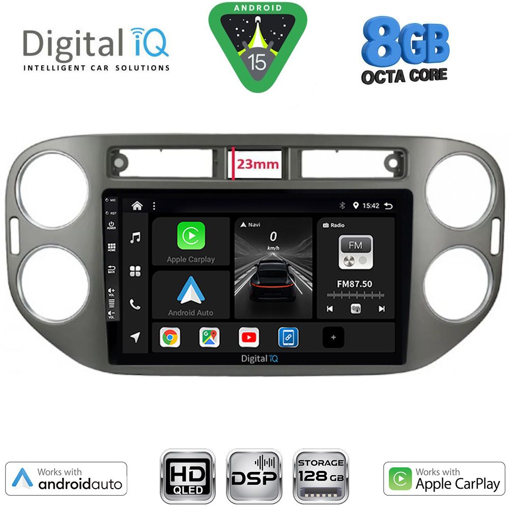 DIGITAL IQ BXF 18760GR_CPAA (9inc) MULTIMEDIA TABLET for VW TIGUAN mod. 2011-2016 (GREY) DIGITAL IQ BXF 18760GR_CPAA (9inc) MULTIMEDIA TABLET for VW TIGUAN mod. 2011-2016 (GREY)