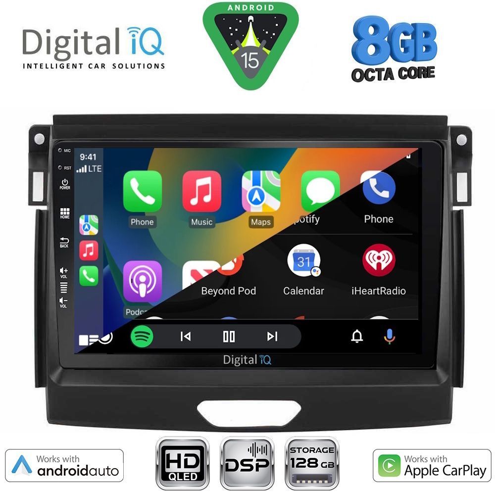 DIGITAL IQ BXF 18172A_CPAA (9inc) MULTIMEDIA TABLET for FORD RANGER mod. 2015-2018 DIGITAL IQ BXF 18172A_CPAA (9inc) MULTIMEDIA TABLET for FORD RANGER mod. 2015-2018