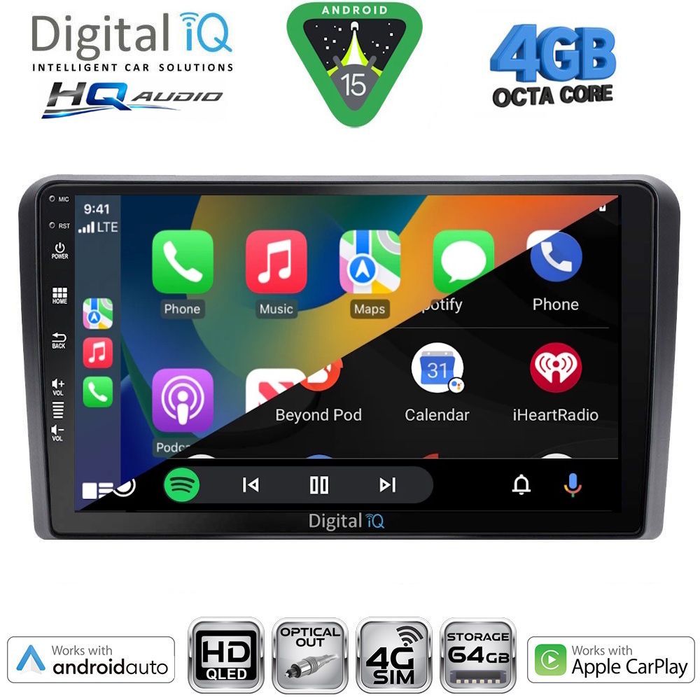 DIGITAL IQ BXK 19139_CPAA (9inc) MULTIMEDIA TABLET for FIAT PANDA mod. 2003-2012 DIGITAL IQ BXK 19139_CPAA (9inc) MULTIMEDIA TABLET for FIAT PANDA mod. 2003-2012