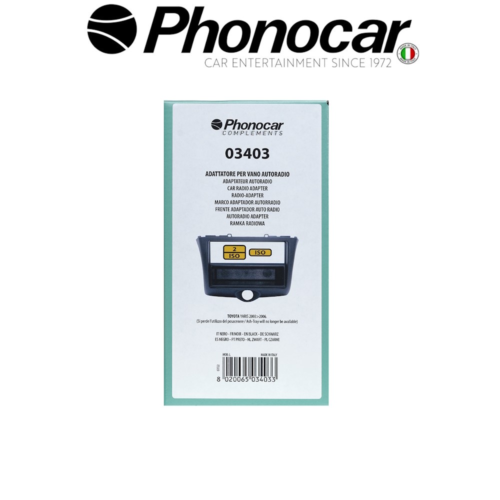 ΠΡΟΣΟΨΗ 2ISO/ISO Toyota Yaris 03>06
ΠΡΟΣΟΨΗ 2ISO/ISO Toyota Yaris 03>06