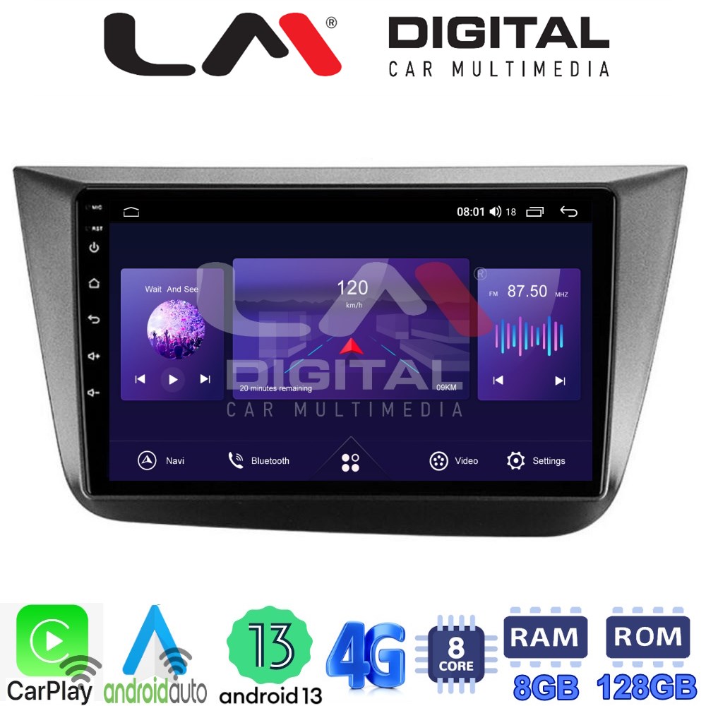 OEM για Seat Altea 2004 > 2015 με 8Core 8GB/128GB OEM για Seat Altea 2004 > 2015 με 8Core 8GB/128GB