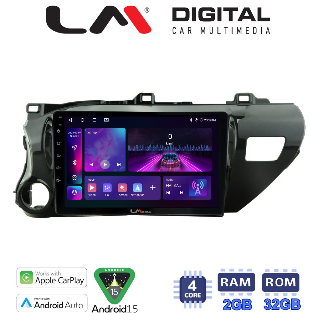 OEM για Toyota Hilux 2017 > με 4Core 2GB/32GB OEM για Toyota Hilux 2017 > με 4Core 2GB/32GB