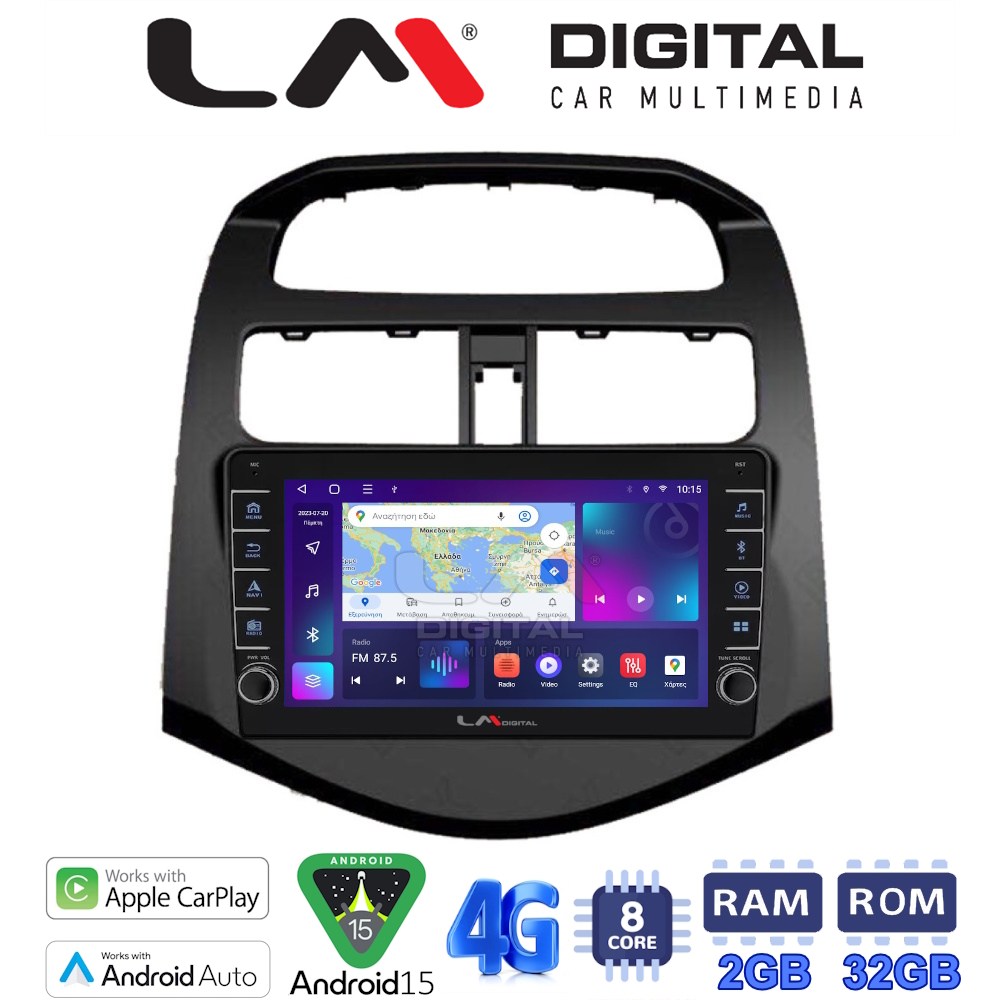 OEM για Daewoo Spark 2009 > 2015 με 8Core 2GB/32GB OEM για Daewoo Spark 2009 > 2015 με 8Core 2GB/32GB
