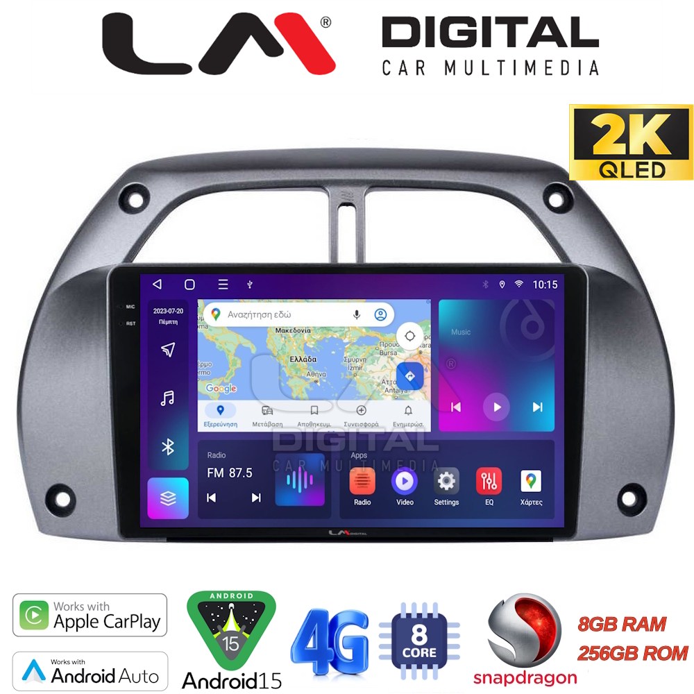 OEM για Toyota Rav 4 2001 > 2006 με 8Core 8GB/256GB και 2Κ οθόνη OEM για Toyota Rav 4 2001 > 2006 με 8Core 8GB/256GB και 2Κ οθόνη