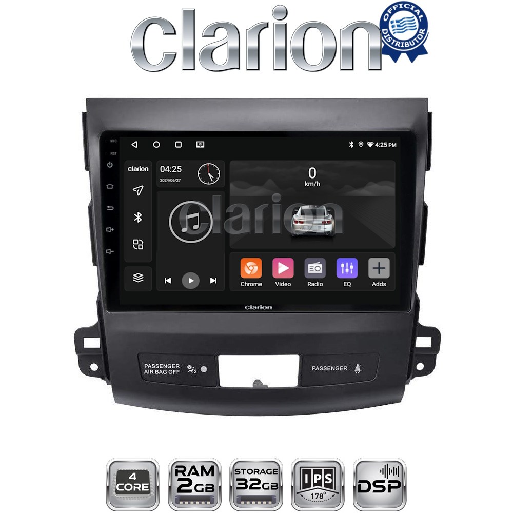 OEM για Mitsubishi Outlander – Citroen C Crosser – Peugeot 4007 2006 > 2012 με 4Core 2GB/32GB OEM για Mitsubishi Outlander – Citroen C Crosser – Peugeot 4007 2006 > 2012 με 4Core 2GB/32GB