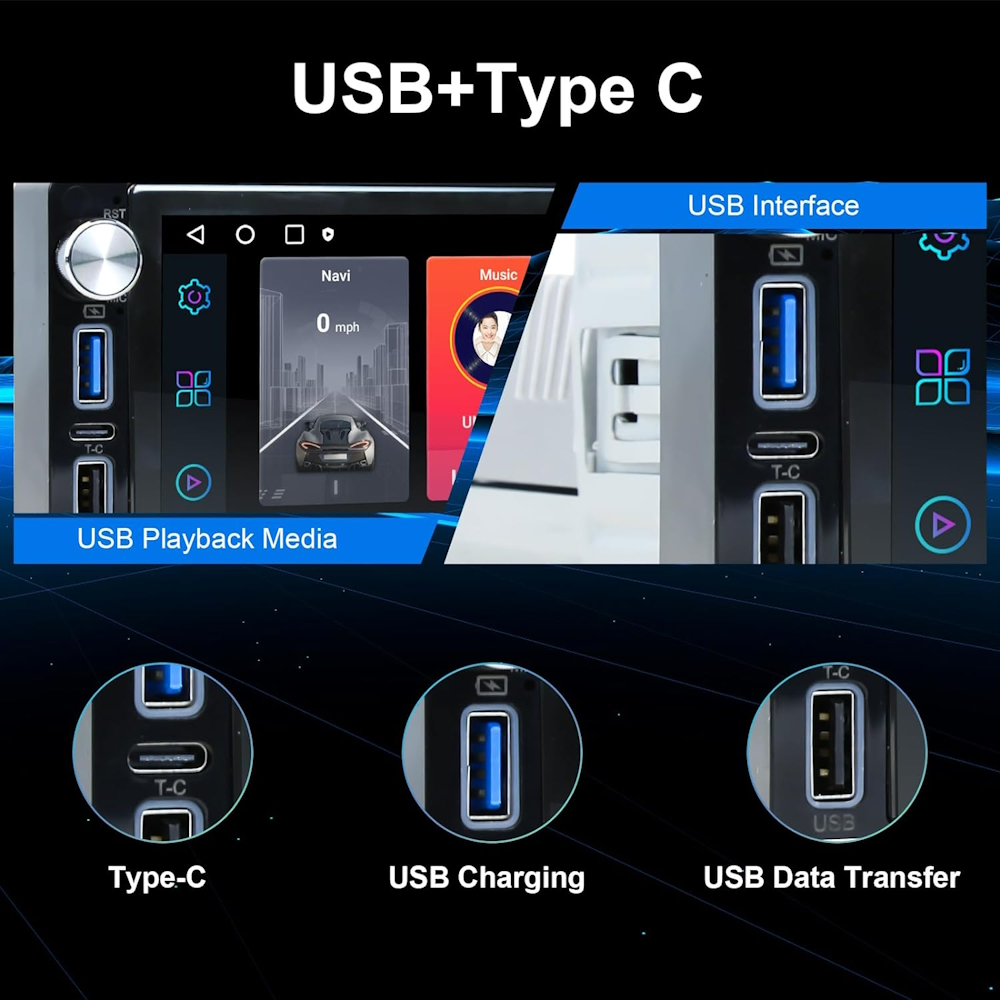 1DIN 6,86inc RADIO-USB- 8c4+64 CPAA Android 15 1DIN 6,86inc RADIO-USB- 8c4+64 CPAA Android 15