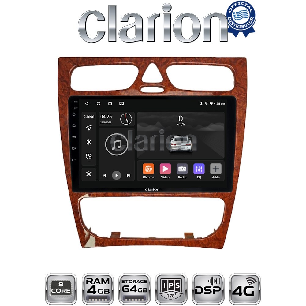 OEM για Mercedes C class 1999 > 2004 με 8Core 4GB/64GB OEM για Mercedes C class 1999 > 2004 με 8Core 4GB/64GB