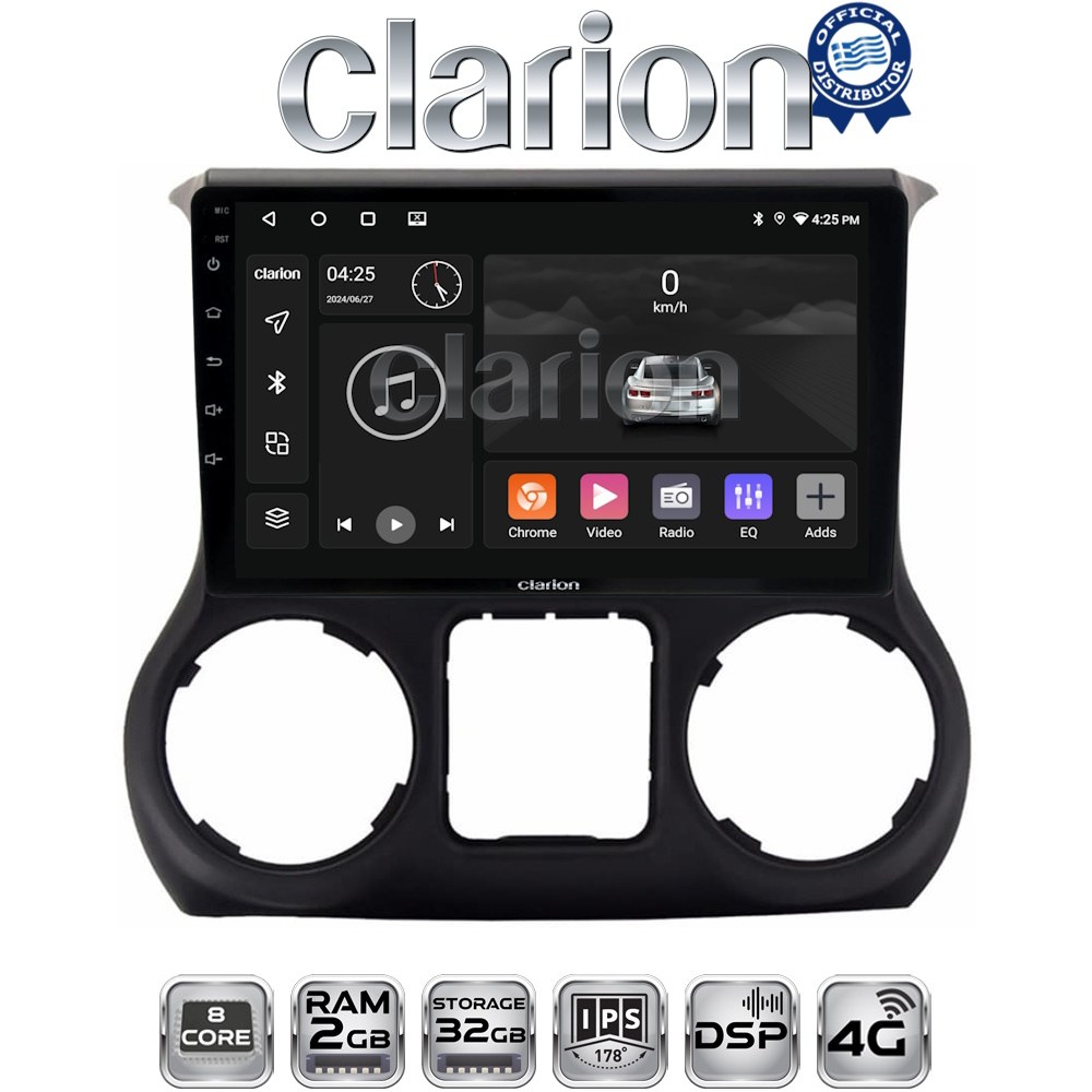 OEM για Jeep Wrangler 2011 > 2017 με 8Core 2GB/32GB OEM για Jeep Wrangler 2011 > 2017 με 8Core 2GB/32GB
