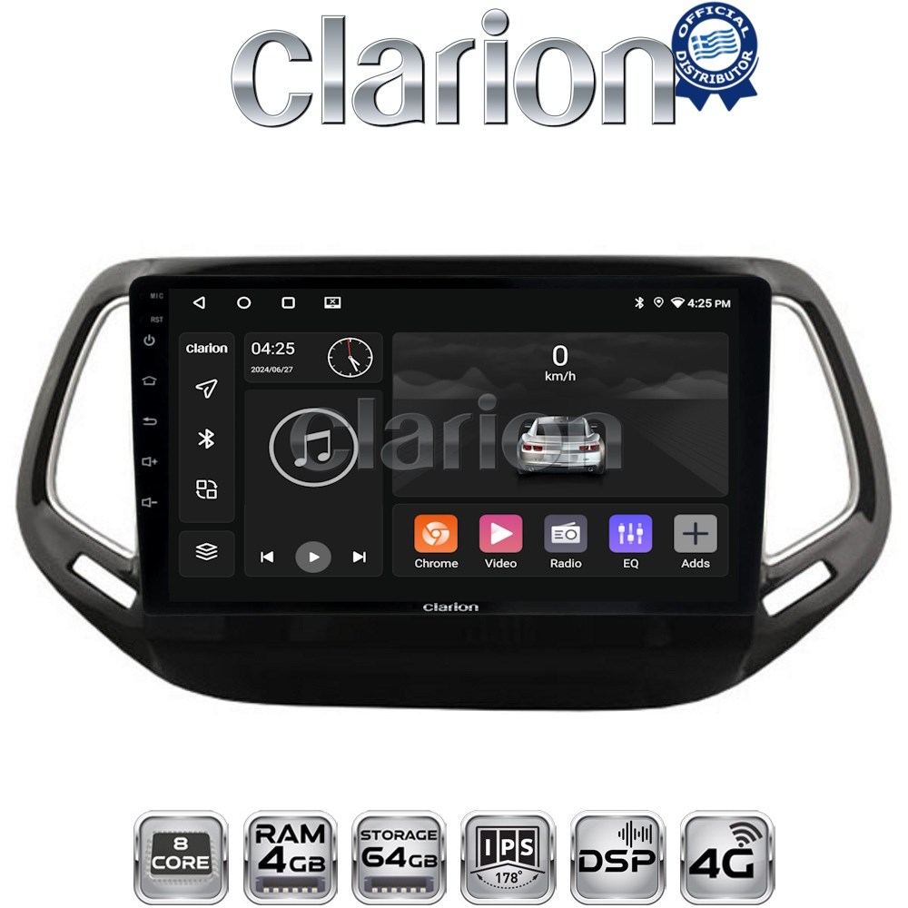 OEM για Jeep Compass 2017 > με 8Core 4GB/64GB OEM για Jeep Compass 2017 > με 8Core 4GB/64GB