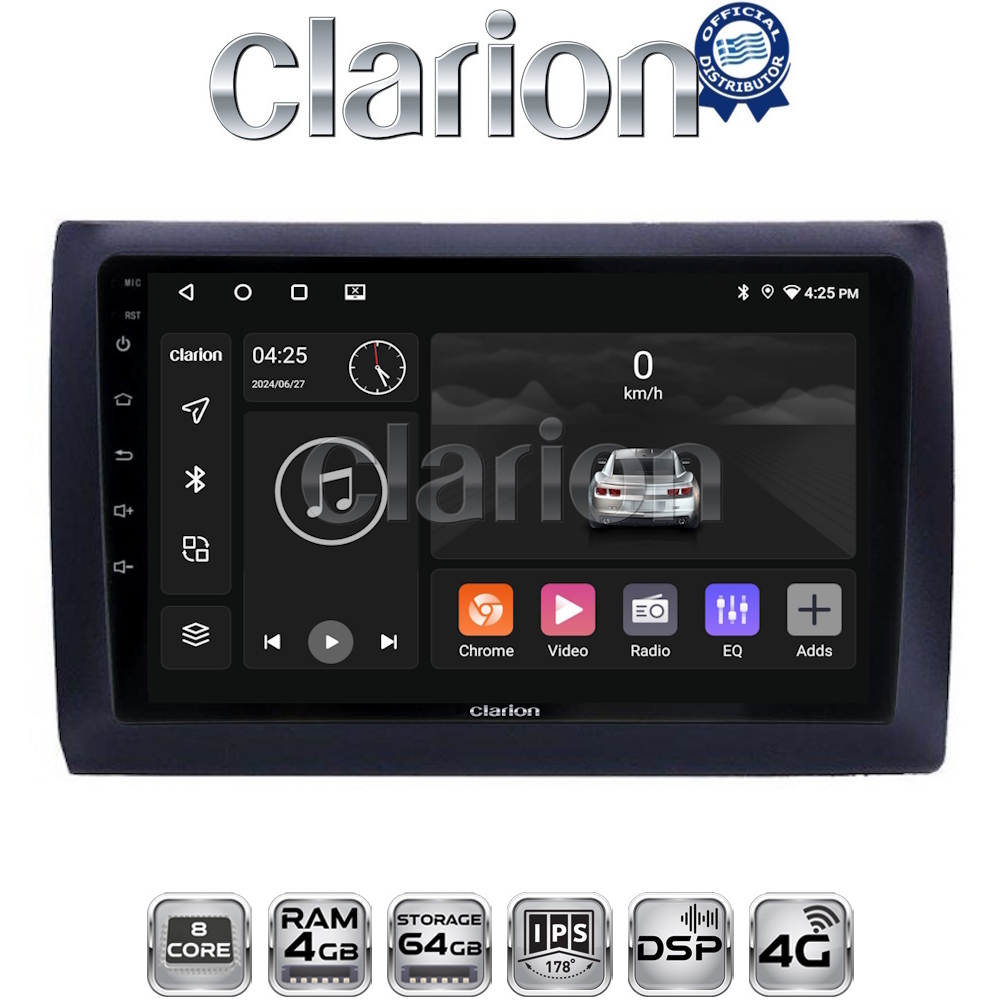 OEM για Fiat Stilo 2001 > 2007 με 8Core 4GB/64GB OEM για Fiat Stilo 2001 > 2007 με 8Core 4GB/64GB