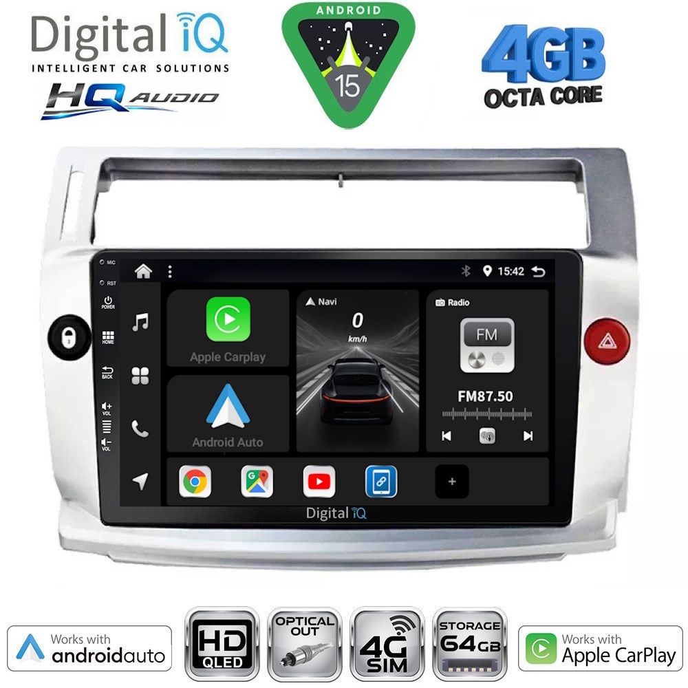 DIGITAL IQ BXK 19084SL_CPAA (9inc) MULTIMEDIA TABLET for CITROEN C4 mod. 2004-2011 (SILVER) DIGITAL IQ BXK 19084SL_CPAA (9inc) MULTIMEDIA TABLET for CITROEN C4 mod. 2004-2011 (SILVER)