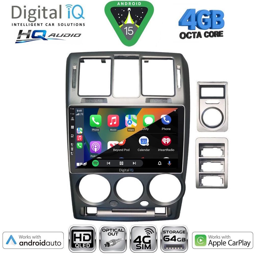 DIGITAL IQ BXK 19222GR_CPAA (9inc) MULTIMEDIA TABLET for HYUNDAI GETZ mod. 2002-2011 (GREY) DIGITAL IQ BXK 19222GR_CPAA (9inc) MULTIMEDIA TABLET for HYUNDAI GETZ mod. 2002-2011 (GREY)