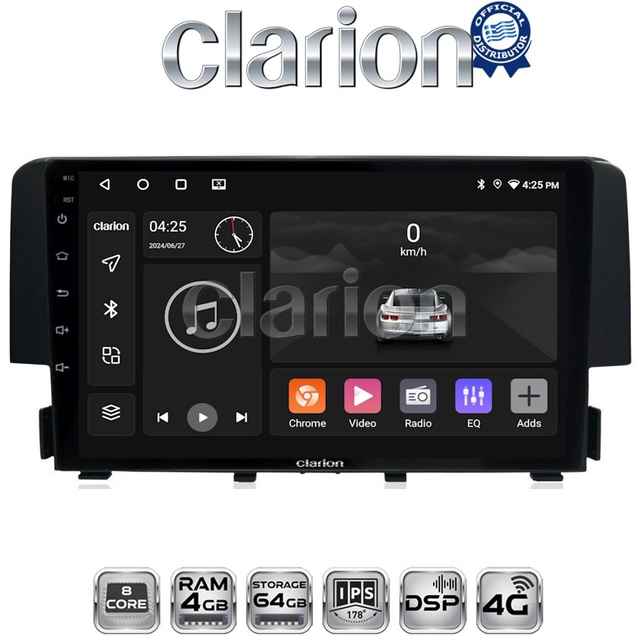 OEM για Honda Civic 2016 > με 8Core 4GB/64GB OEM για Honda Civic 2016 > με 8Core 4GB/64GB