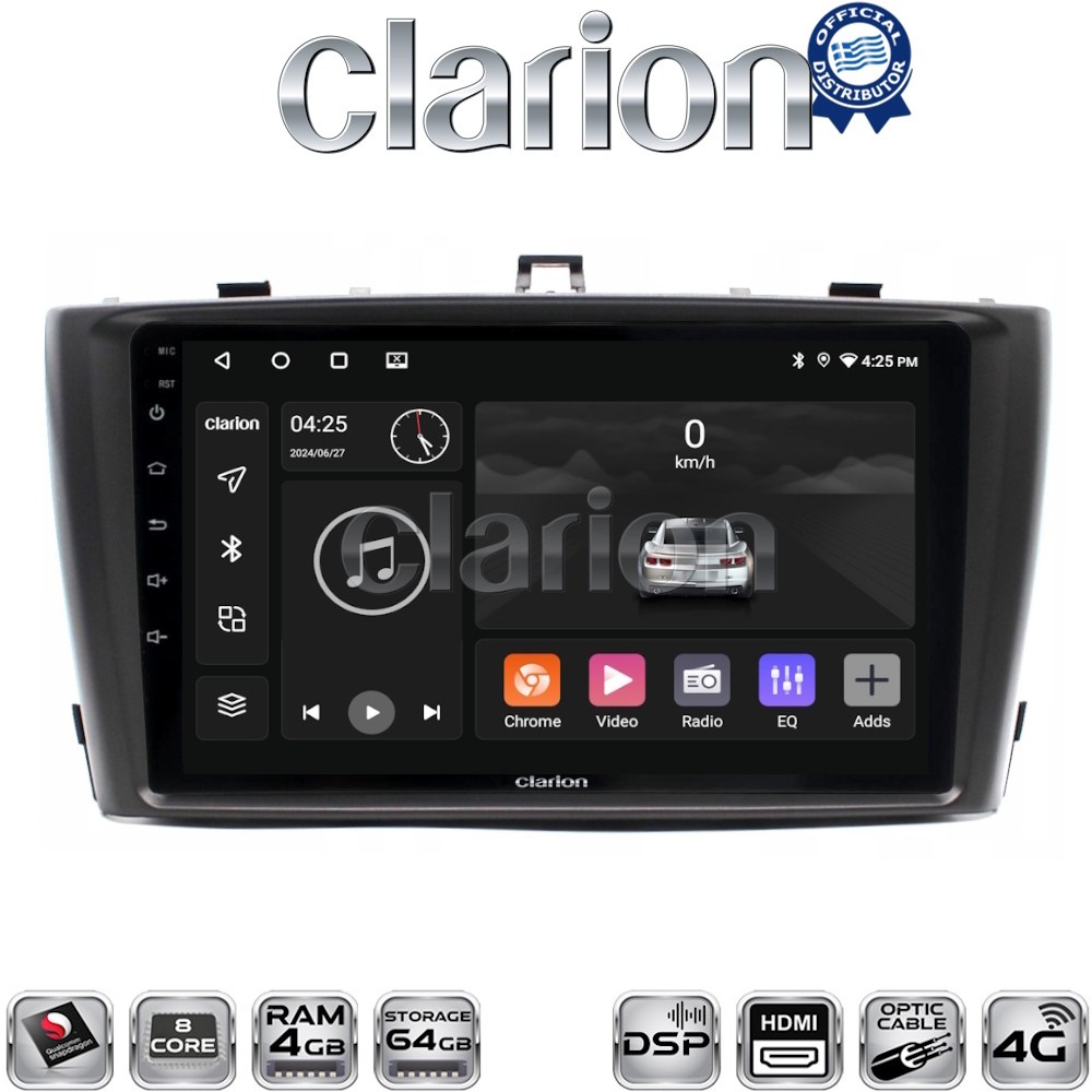 OEM για Toyota Avensis (T27) 2009 > 2016 με 8Core 4GB/64GB και 2Κ οθόνη OEM για Toyota Avensis (T27) 2009 > 2016 με 8Core 4GB/64GB και 2Κ οθόνη