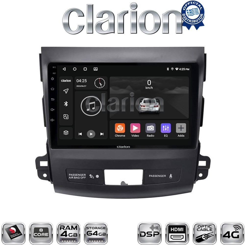 OEM για Mitsubishi Outlander – Citroen C Crosser – Peugeot 4007 2006 > 2012 με 8Core 4GB/64GB και 2Κ οθόνη OEM για Mitsubishi Outlander – Citroen C Crosser – Peugeot 4007 2006 > 2012 με 8Core 4GB/64GB και 2Κ οθόνη