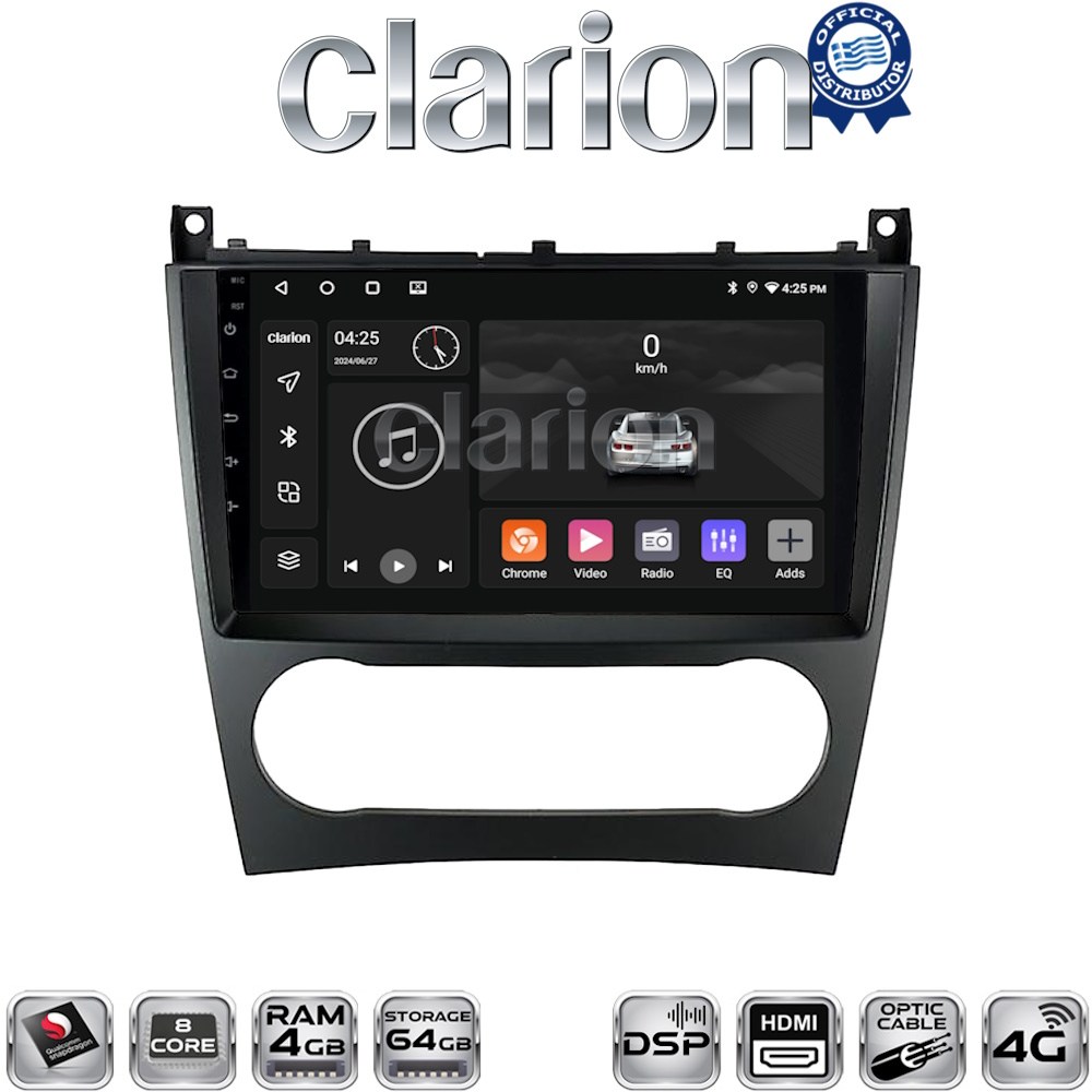 OEM για Mercedes C class (W203) – CLC 2004 > 2008 με 8Core 4GB/64GB και 2Κ οθόνη OEM για Mercedes C class (W203) – CLC 2004 > 2008 με 8Core 4GB/64GB και 2Κ οθόνη