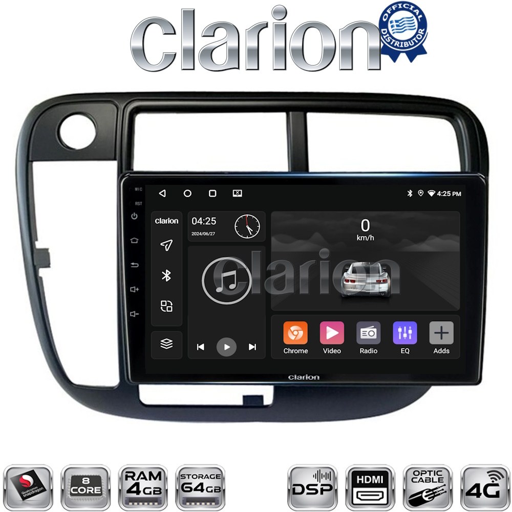 OEM για Honda Civic 1999 > 2001 με 8Core 4GB/64GB και 2Κ οθόνη OEM για Honda Civic 1999 > 2001 με 8Core 4GB/64GB και 2Κ οθόνη