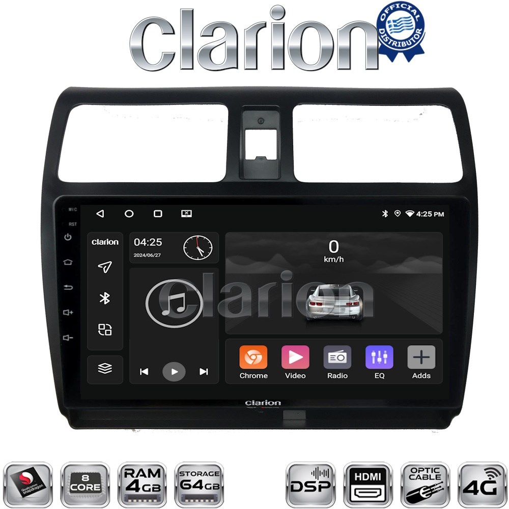 OEM για Suzuki Swift 2005 > 2010 με 8Core 4GB/64GB και 2Κ οθόνη OEM για Suzuki Swift 2005 > 2010 με 8Core 4GB/64GB και 2Κ οθόνη