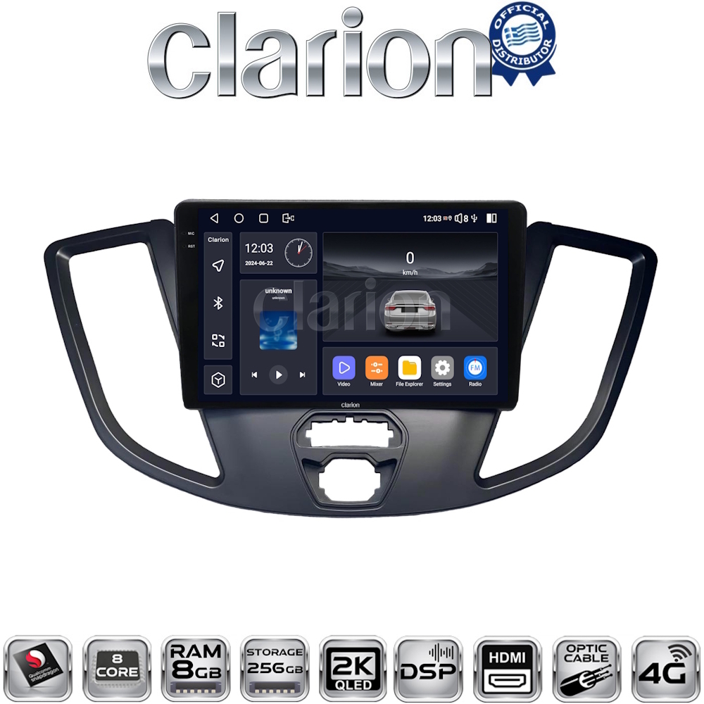 ΟΕΜ για Ford Transit 2013 > 2018 με 8Core 8GB/256GB και 2K οθόνη ΟΕΜ για Ford Transit 2013 > 2018 με 8Core 8GB/256GB και 2K οθόνη
