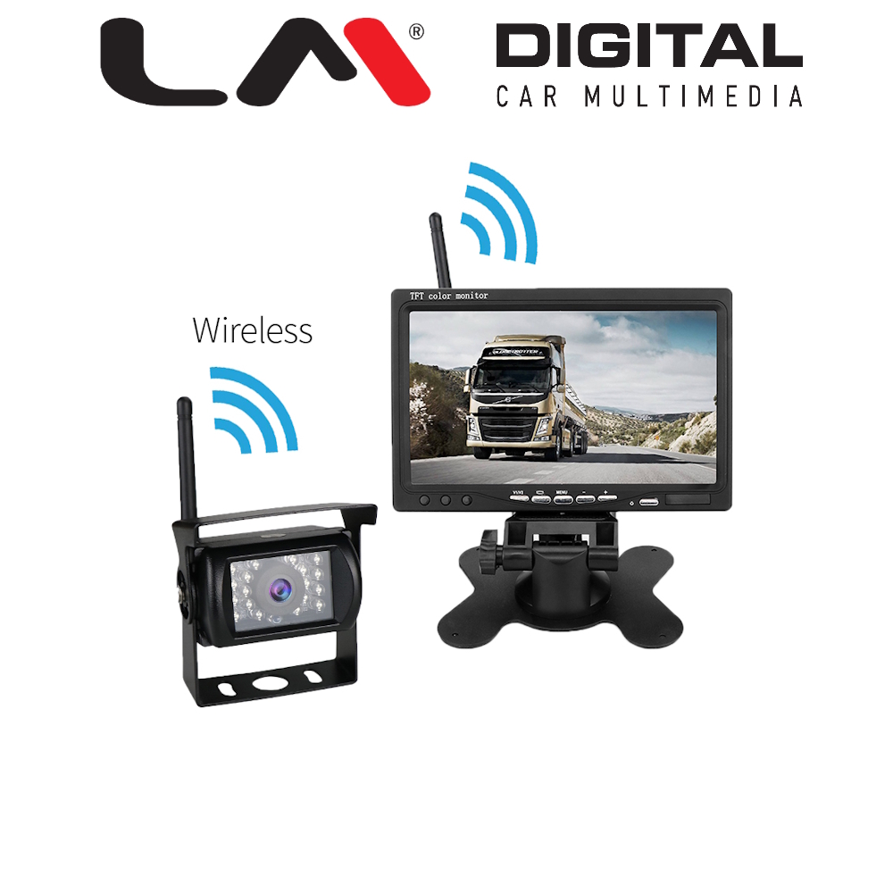 Wireless Monitor 7'' με 1 Wireless κάμερα 480p, 4pin/cinch
Wireless Monitor 7'' με 1 Wireless κάμερα 480p, 4pin/cinch