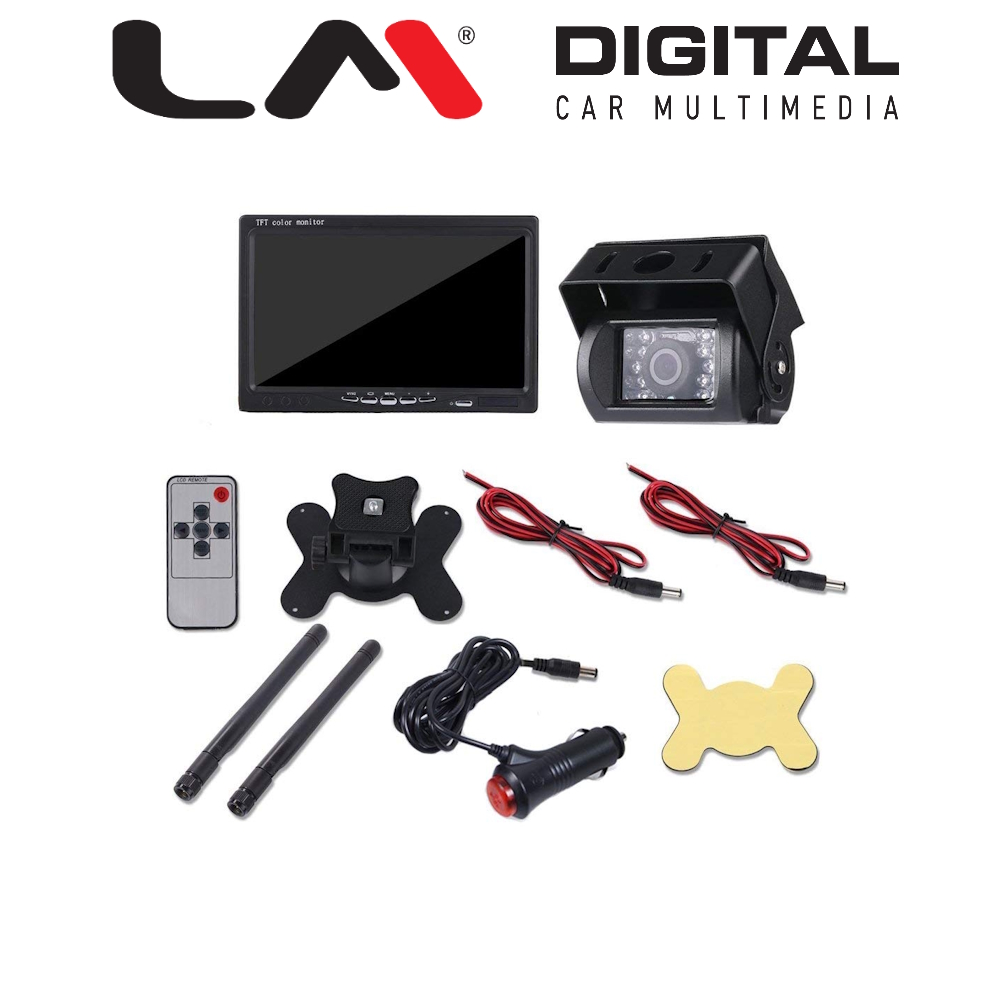 Wireless Monitor 7'' με 1 Wireless κάμερα 480p, 4pin/cinch
Wireless Monitor 7'' με 1 Wireless κάμερα 480p, 4pin/cinch