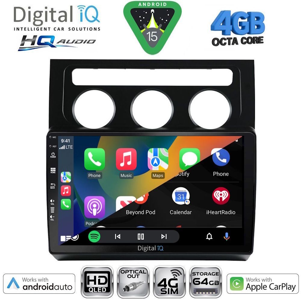 DIGITAL IQ BXK 19767CL_CPAA (10inc) MULTIMEDIA TABLET for VW TOURAN mod. 2003-2010 with CLIMA DIGITAL IQ BXK 19767CL_CPAA (10inc) MULTIMEDIA TABLET for VW TOURAN mod. 2003-2010 with CLIMA