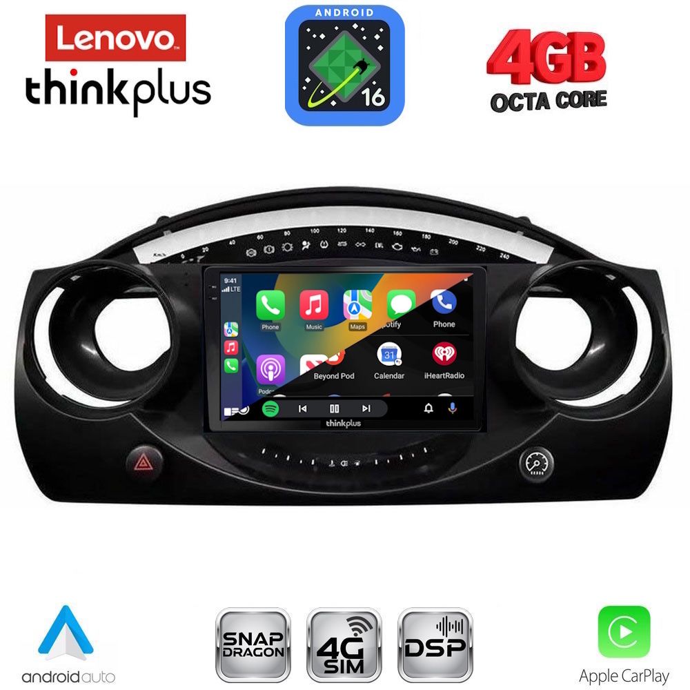 LENOVO LTG 7063_CPA (9inc) MULTIMEDIA TABLET for MINI COOPER (R50-R52-R53) mod. 2000-2006 LENOVO LTG 7063_CPA (9inc) MULTIMEDIA TABLET for MINI COOPER (R50-R52-R53) mod. 2000-2006