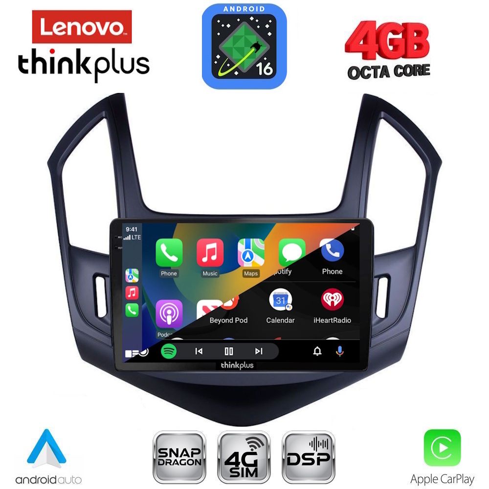 LENOVO LTG 7077_CPA (9inc) MULTIMEDIA TABLET for CHEVROLET CRUZE mod. 2013-2015 LENOVO LTG 7077_CPA (9inc) MULTIMEDIA TABLET for CHEVROLET CRUZE mod. 2013-2015