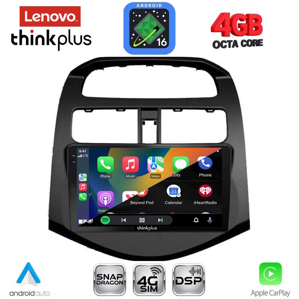 LENOVO LTG 7078_CPA (9inc) MULTIMEDIA TABLET for CHEVROLET SPARK mod. 2009-2015 LENOVO LTG 7078_CPA (9inc) MULTIMEDIA TABLET for CHEVROLET SPARK mod. 2009-2015