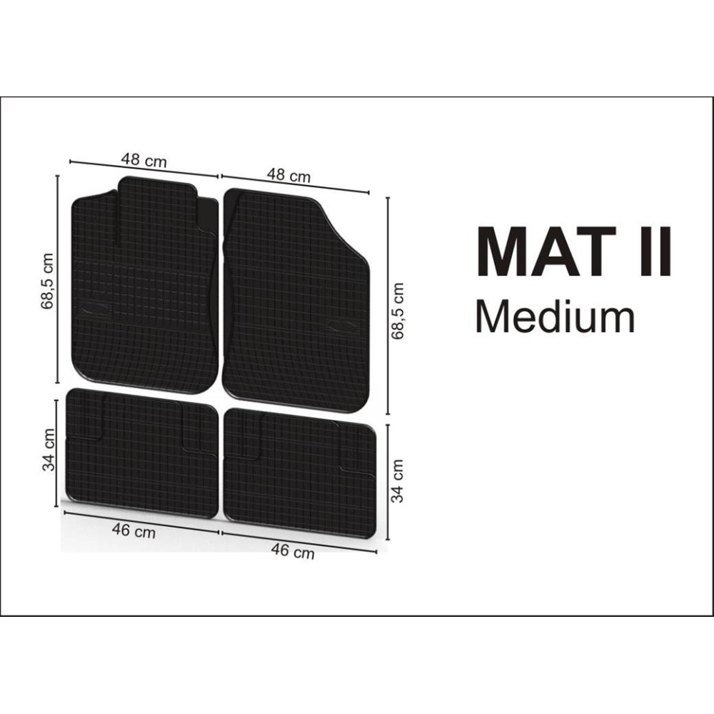 Πατάκια Αυτοκινήτου Λαστιχένια Διεθνή Mat II Black 4τμχ Frogum Πατάκια Αυτοκινήτου Λαστιχένια Διεθνή Mat II Black 4τμχ Frogum