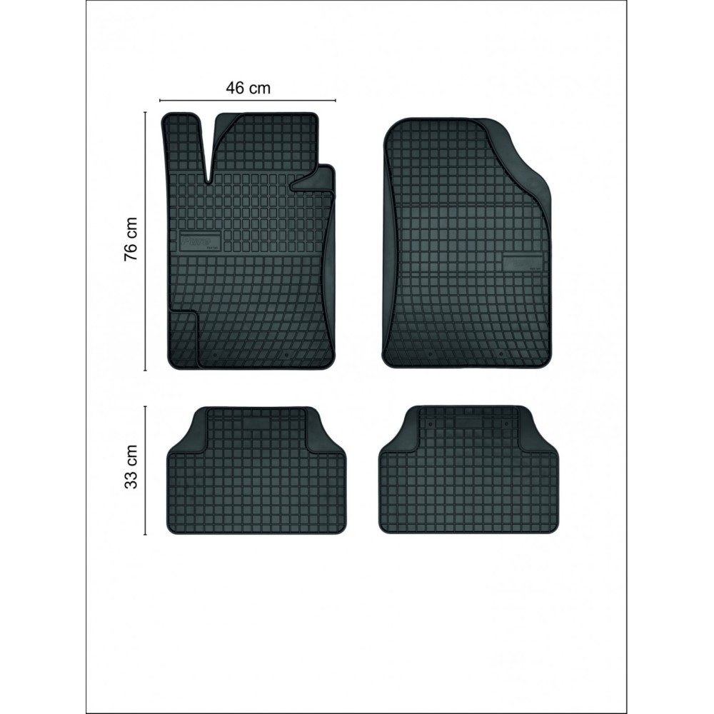Πατάκια Αυτοκινήτου Λαστιχένια Διεθνή Pure Design Black 4τμχ Frogum Πατάκια Αυτοκινήτου Λαστιχένια Διεθνή Pure Design Black 4τμχ Frogum