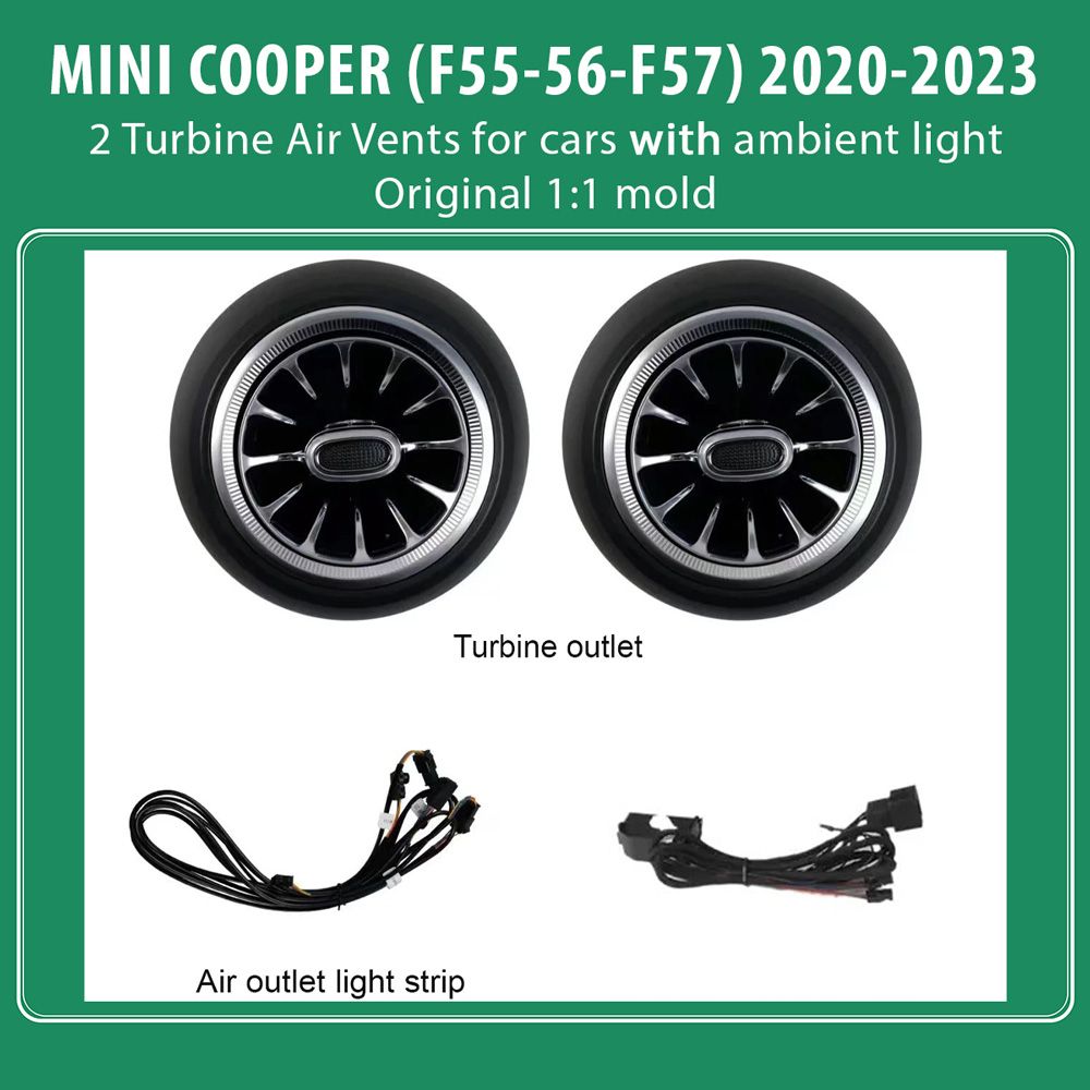 DIQ AMBIENT 8176XB COOPER (F55-56-F57) mod. 2020-2023 (Air Vents with Ambient Light for MINI COOPER (F55-56-F57) mod. 2020-2023 with Ambient Lights) DIQ AMBIENT 8176XB COOPER (F55-56-F57) mod. 2020-2023 (Air Vents with Ambient Light for MINI COOPER (F55-56-F57) mod. 2020-2023 with Ambient Lights)