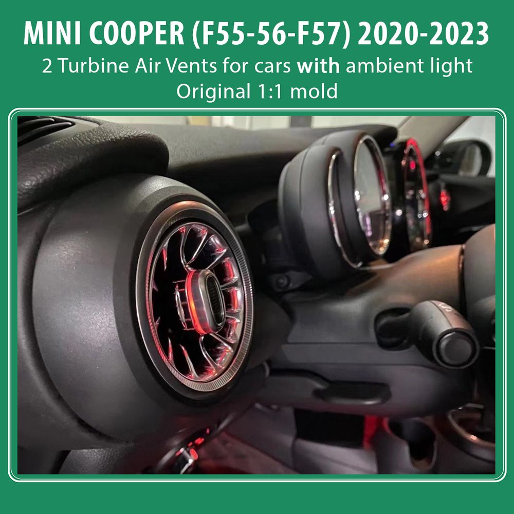 DIQ AMBIENT 8176XB COOPER (F55-56-F57) mod. 2020-2023 (Air Vents with Ambient Light for MINI COOPER (F55-56-F57) mod. 2020-2023 with Ambient Lights) DIQ AMBIENT 8176XB COOPER (F55-56-F57) mod. 2020-2023 (Air Vents with Ambient Light for MINI COOPER (F55-56-F57) mod. 2020-2023 with Ambient Lights)