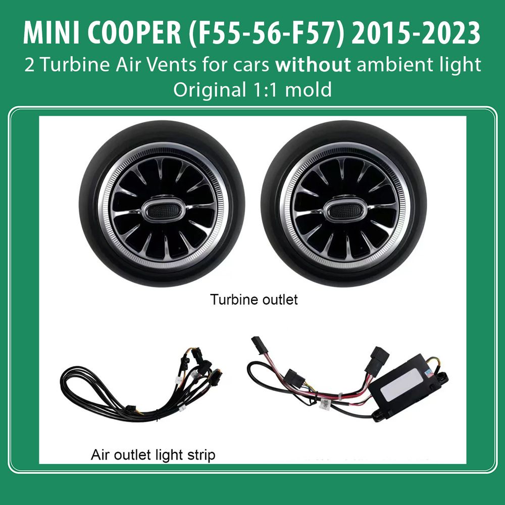DIQ AMBIENT 8176XF COOPER (F55-56-F57) mod. 2015-2023 (Air Vents with Ambient Light for MINI COOPER (F55-56-F57) mod. 2015-2023 without Ambient Lights) DIQ AMBIENT 8176XF COOPER (F55-56-F57) mod. 2015-2023 (Air Vents with Ambient Light for MINI COOPER (F55-56-F57) mod. 2015-2023 without Ambient Lights)