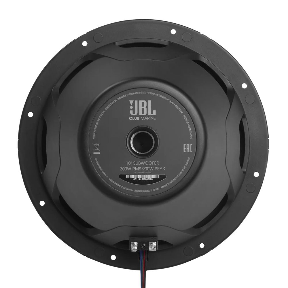 JBL CLUB MARINE 10 RGB SUBWOOFER (250mm - 900W) JBL CLUB MARINE 10 RGB SUBWOOFER (250mm - 900W)