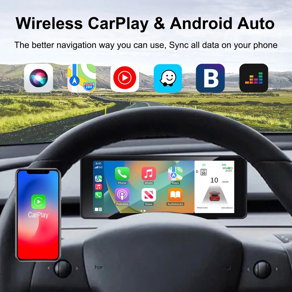 DIGITAL IQ DASH T007_CPAA (6.9inc) TESLA MODEL 3 / Y mod. 2019-2023 DIGITAL IQ DASH T007_CPAA (6.9inc) TESLA MODEL 3 / Y mod. 2019-2023