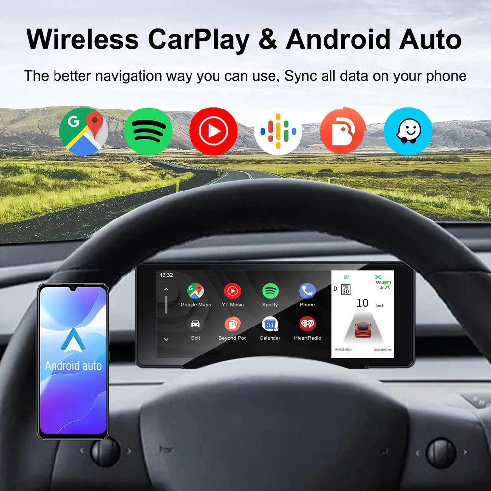 DIGITAL IQ DASH T007_CPAA (6.9inc) TESLA MODEL 3 / Y mod. 2019-2023 DIGITAL IQ DASH T007_CPAA (6.9inc) TESLA MODEL 3 / Y mod. 2019-2023