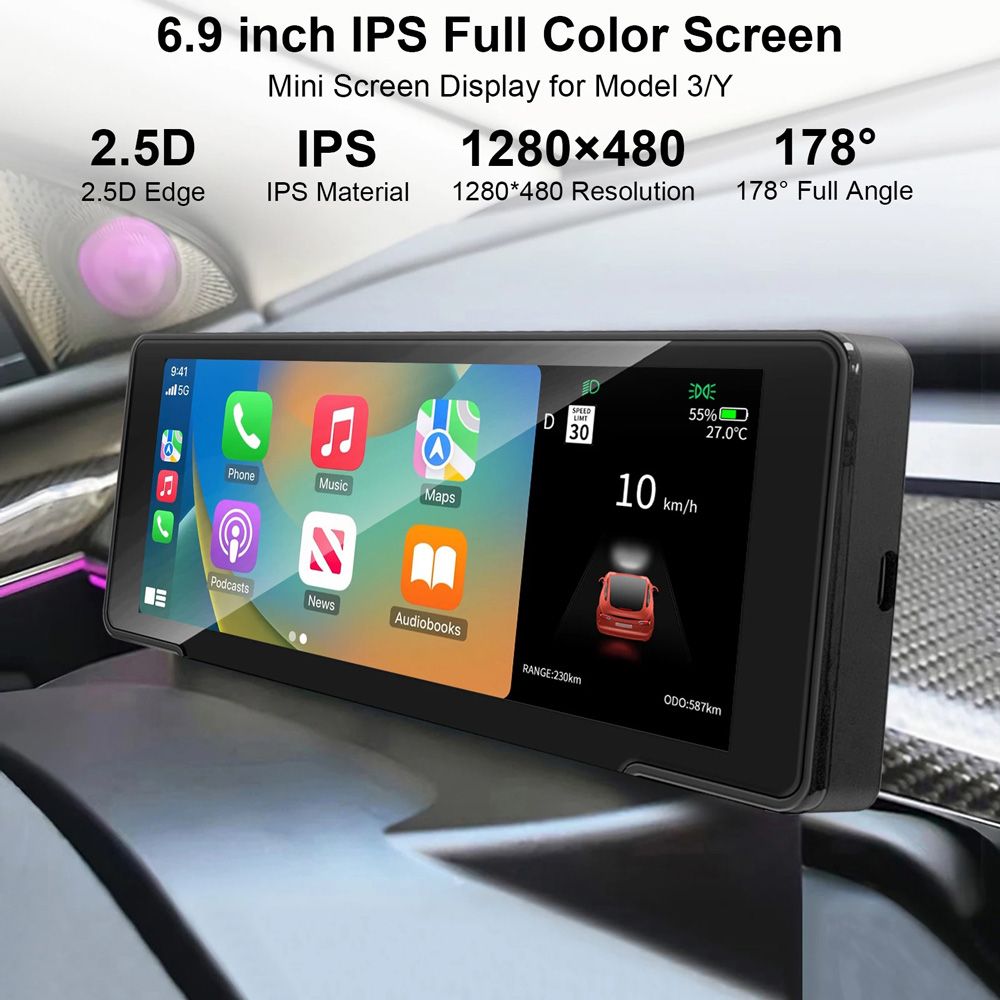 DIGITAL IQ DASH T007_CPAA (6.9inc) TESLA MODEL 3 / Y mod. 2019-2023 DIGITAL IQ DASH T007_CPAA (6.9inc) TESLA MODEL 3 / Y mod. 2019-2023