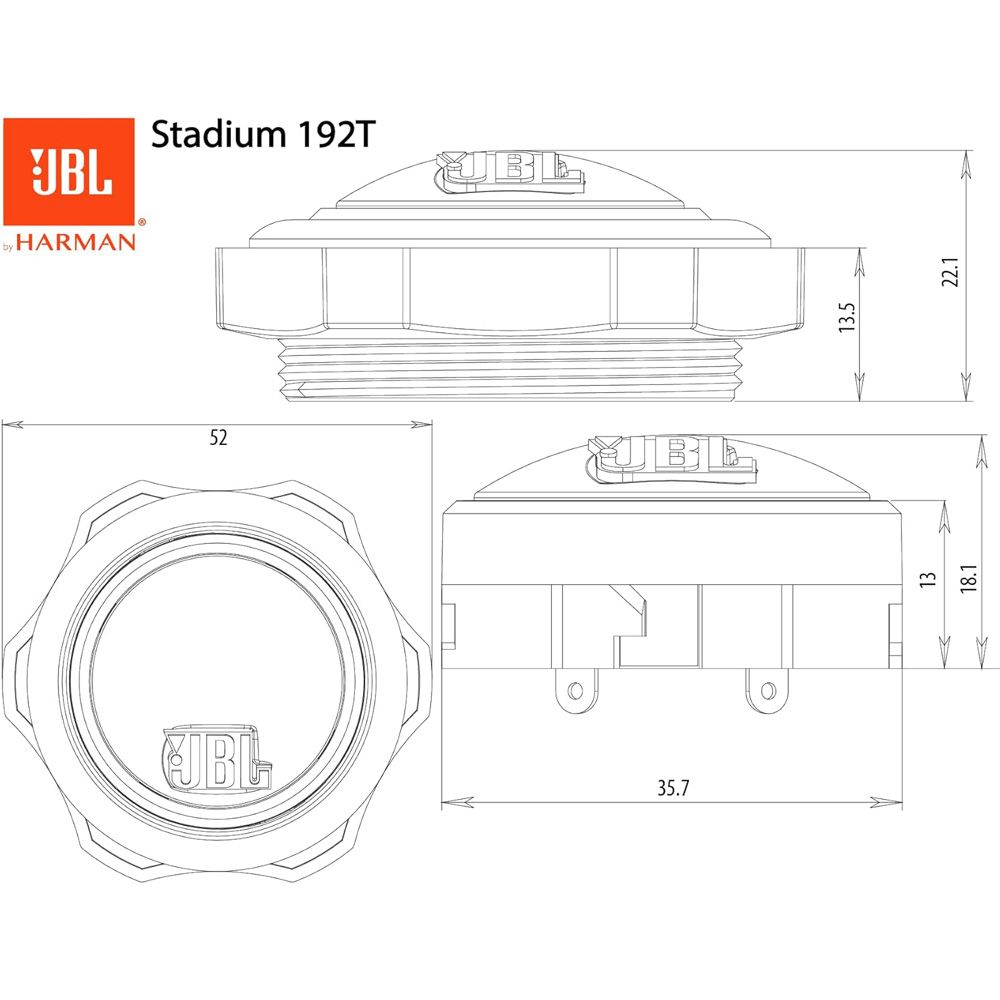 JBL STADIUM 192T (0.75"- 150W) JBL STADIUM 192T (0.75"- 150W)